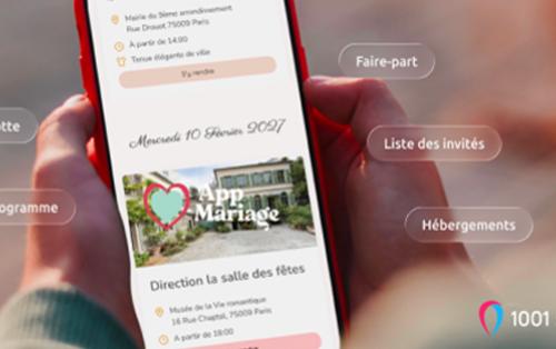 1001 Salles lance AppMariage et enrichit l’expérience des futurs mariés avec une webapp offerte