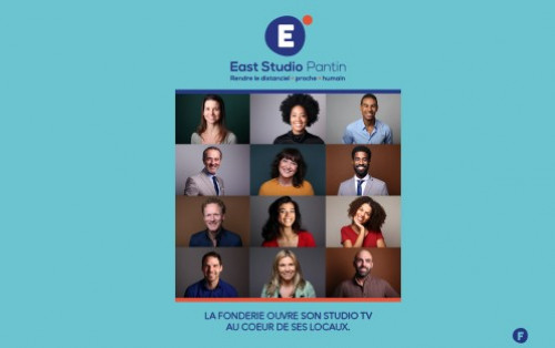 East Studio Pantin – Le studio TV de l’agence La Fonderie
