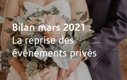Bilan mars 2021 : la reprise des événements privés