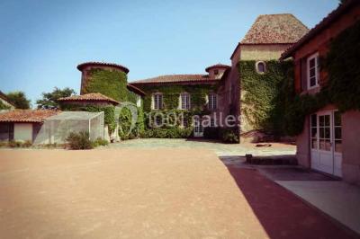 Verres de cocktail orange garnis de tranches d'orange et de pailles noires, disposés sur une nappe noire.