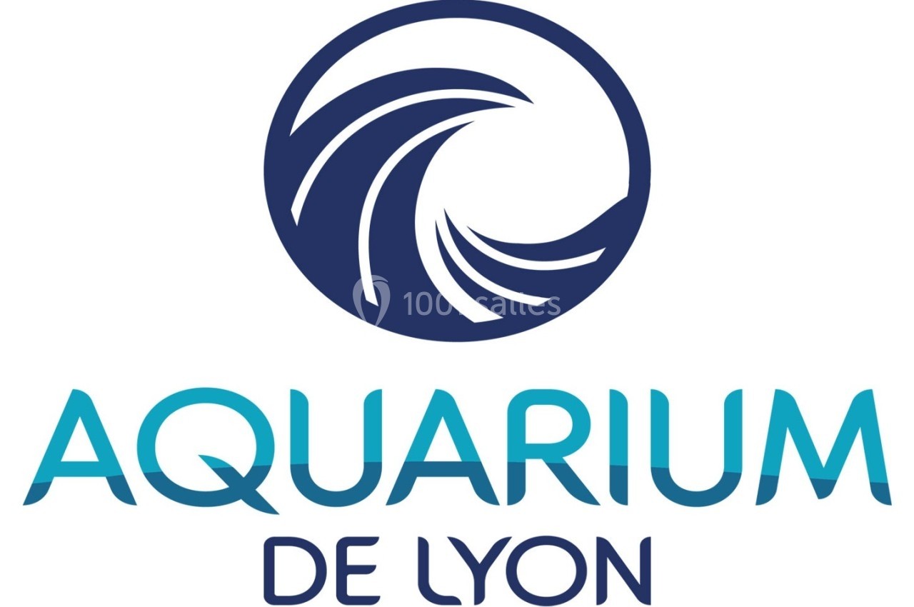 Location salle La Mulatière (Rhône) - Aquarium de Lyon #2 Logo de l'Aquarium de Lyon avec une vague stylisée en cercle bleu au-dessus du texte.