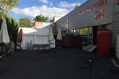 Carte montrant un itinéraire entre Nanterre et Neuilly-sur-Seine avec des routes principales et des points de repère.