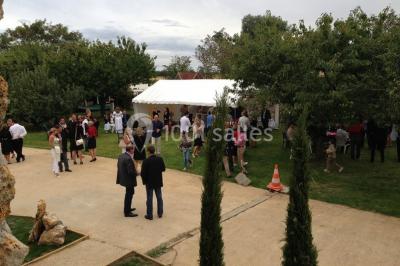 Comptoir en verre avec base en bois sculpté, entouré de portants métalliques avec des cintres noirs dans un espace moderne.