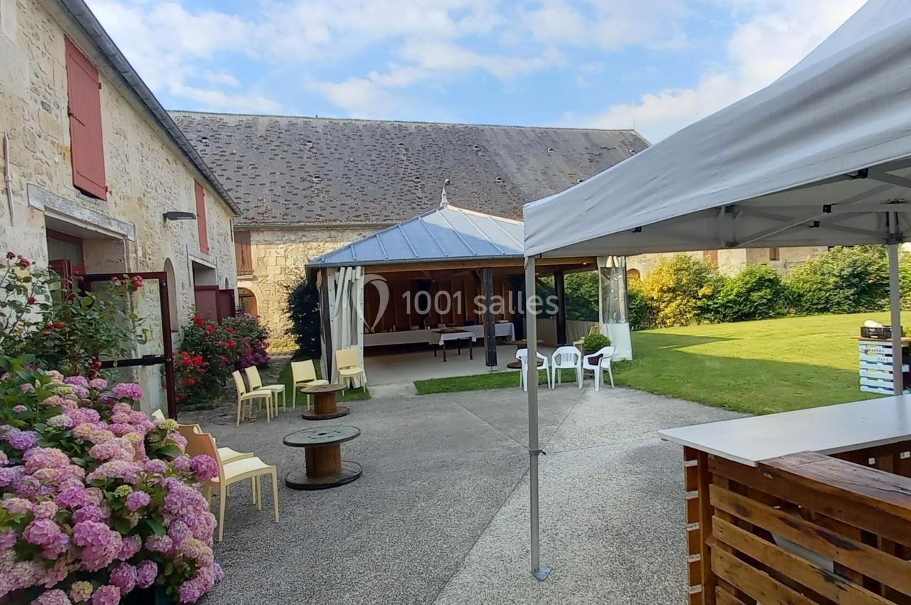 Véranda installée pour un buffet, La Croisée des Possibles