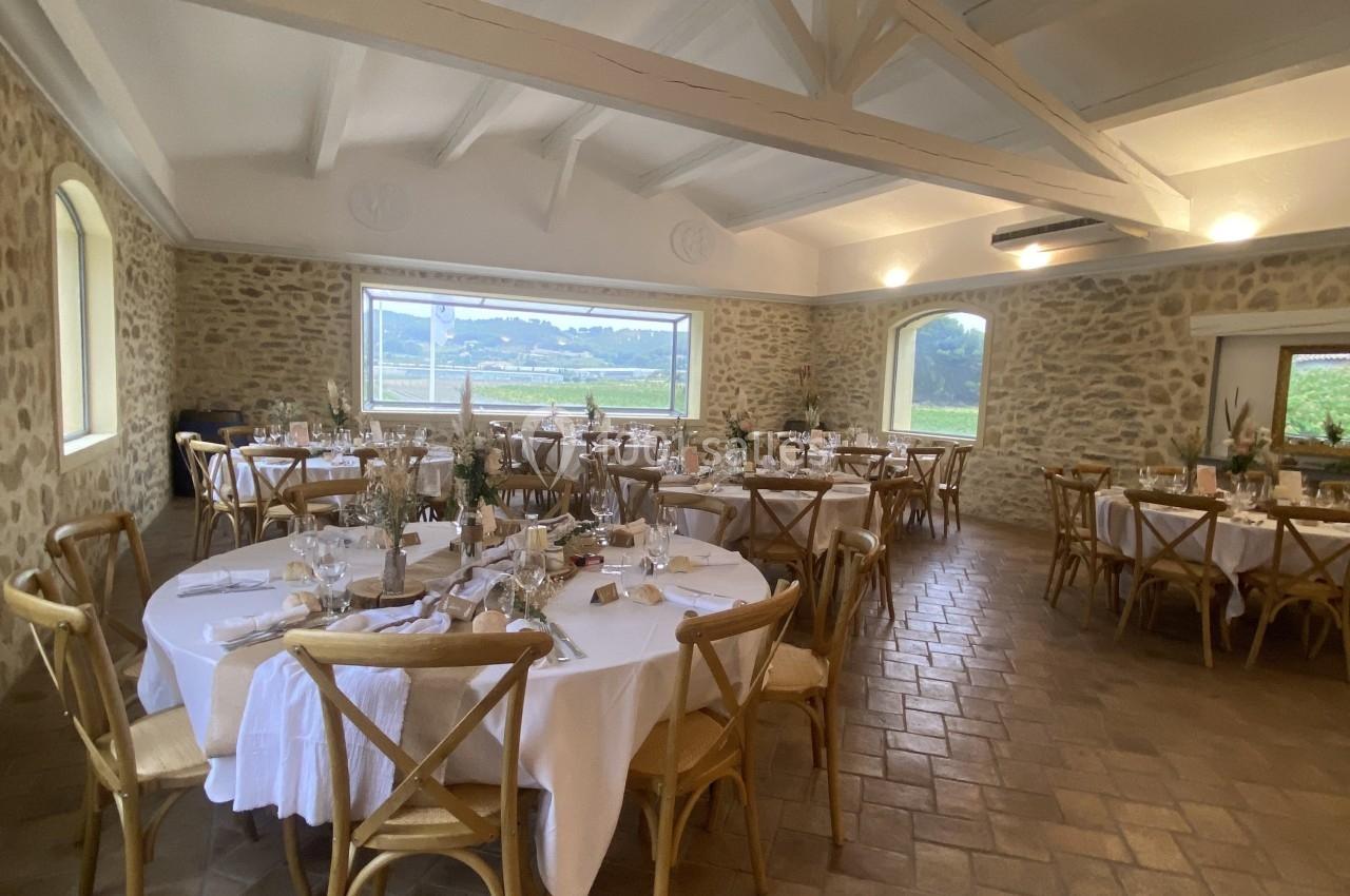 Salle de réception avec son mobilier