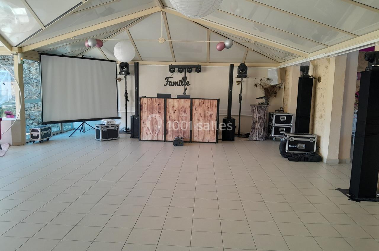 Installation DJ dans la véranda