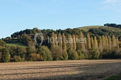Chambre lumineuse avec poutres apparentes, lit double, commode en bois et fenêtres donnant sur l'extérieur.