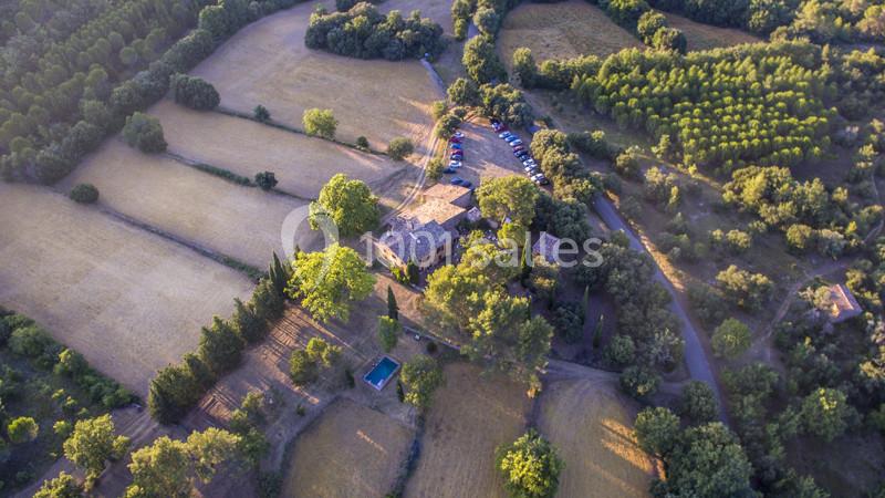 Vue aérienne du Domaine - Vue depuis le Sud-Est