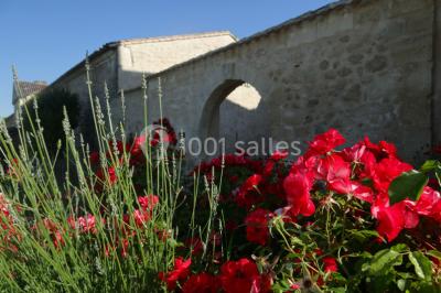 Vue d'un lac entouré d'arbres au lever du soleil, avec des reflets sur l'eau et une légère brume.