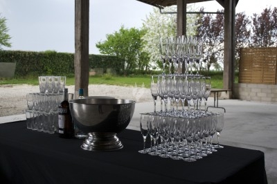 Miniature Traiteur Marles-en-Brie (Seine-et-Marne) - Eclat des Saveurs #93 Assiette composée de foie gras, gelée, pain brioché, tranches d'orange, groseilles, jeunes pousses et graines noires.
