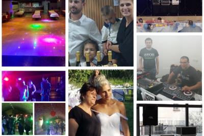 Miniature DJ Châteauneuf-les-Martigues (Bouches-du-Rhône) - Dj Domi #25 Deux mains entrelacées sur une table, avec des verres et une ambiance romantique en arrière-plan.