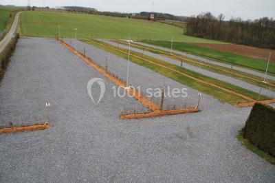 Voûtes en briques rouges soutenues par des colonnes en pierre dans une pièce au sol carrelé.