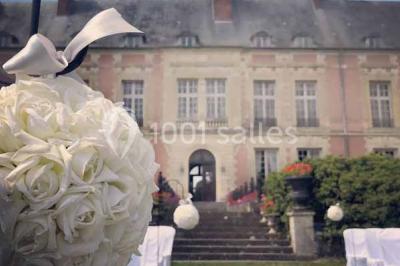 Feu d'artifice illuminant le ciel nocturne au-dessus d'un parc avec des spectateurs rassemblés sur une pelouse.