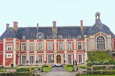 Feu d'artifice illuminant le ciel nocturne au-dessus d'un parc avec des spectateurs rassemblés sur une pelouse.