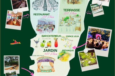 Menu d'un restaurant présentant des formules et plats à la carte avec descriptions détaillées des ingrédients.