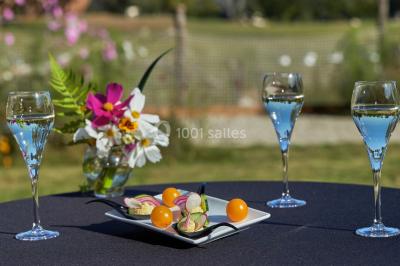 Logo du parc animalier et botanique de Branféré, avec une illustration stylisée de girafe et du texte associé.