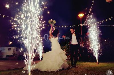 Buffet lumineux avec compartiments remplis de salades et condiments, entouré de bols dans une salle de restaurant.
