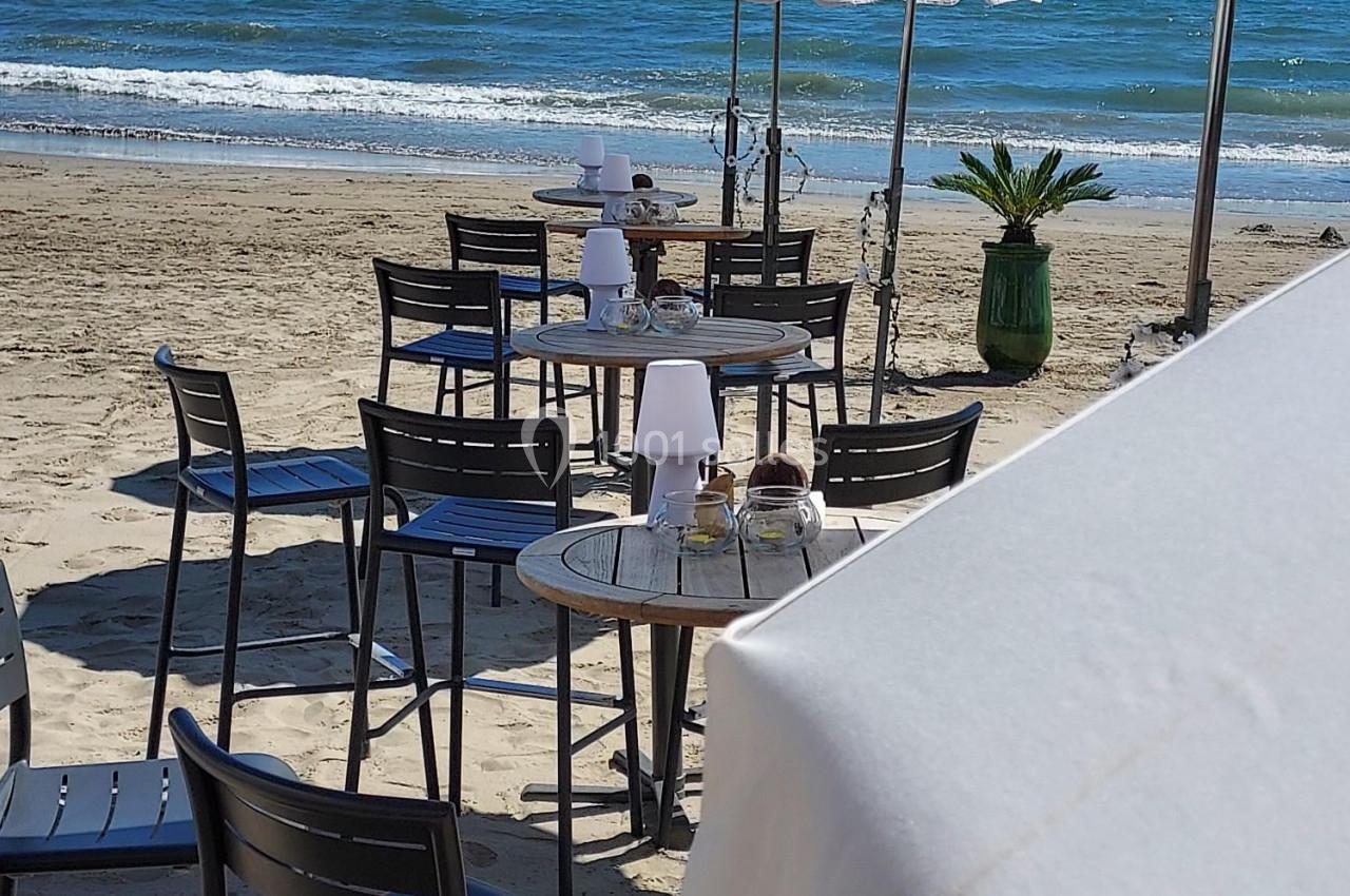 Plage privée - Cocktail déjeunatoire/dinatoire