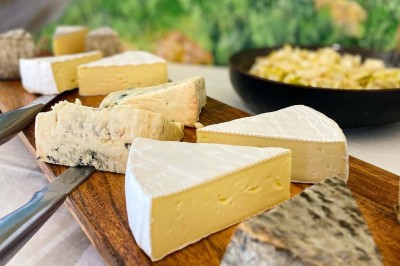 Fauteuils en rotin avec coussins blancs disposés dans un cadre naturel entouré d'arbres et de végétation.