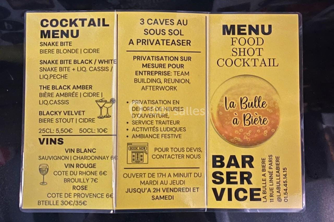 Location salle Paris 5 (Paris) - La Bulle à Bière #13