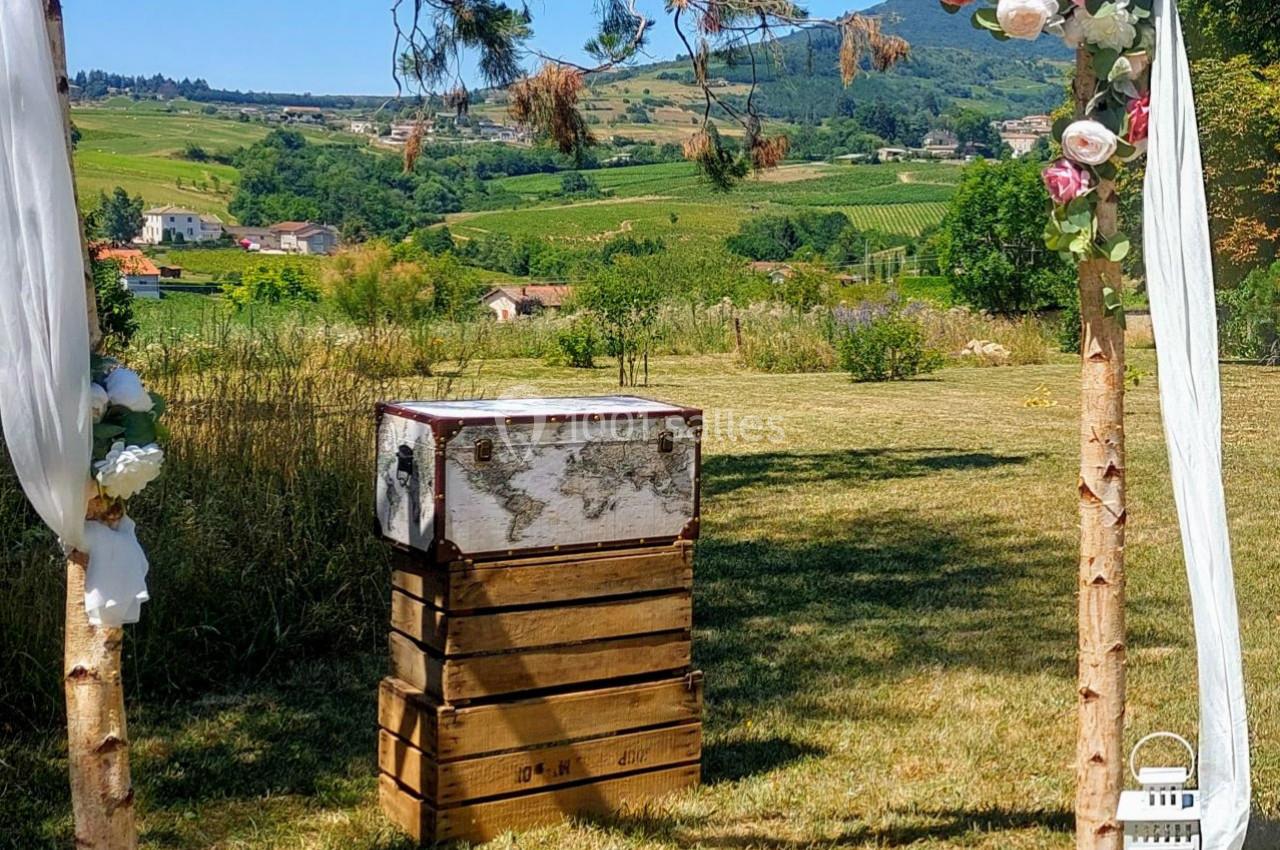 vue sur les monts du Beaujolais