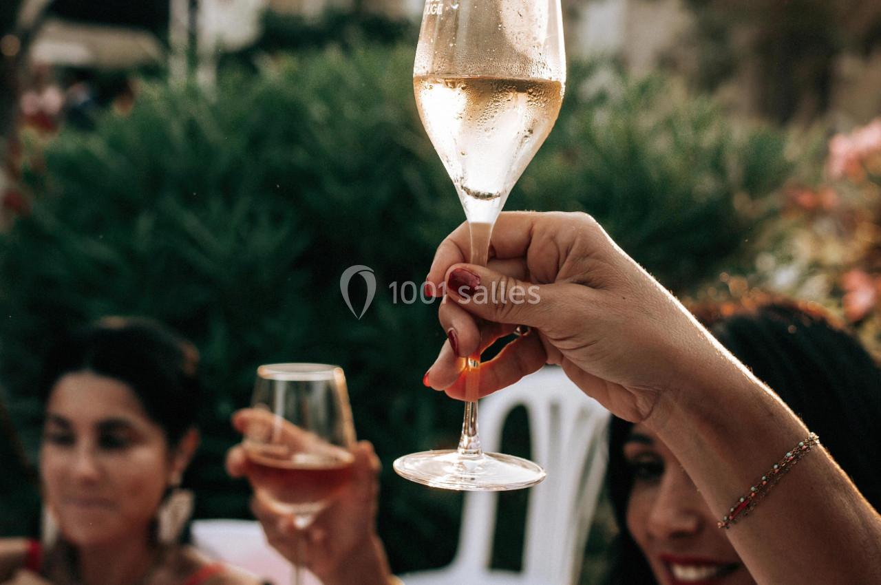 Dîner dans le parc de Château l'Hospitalet 