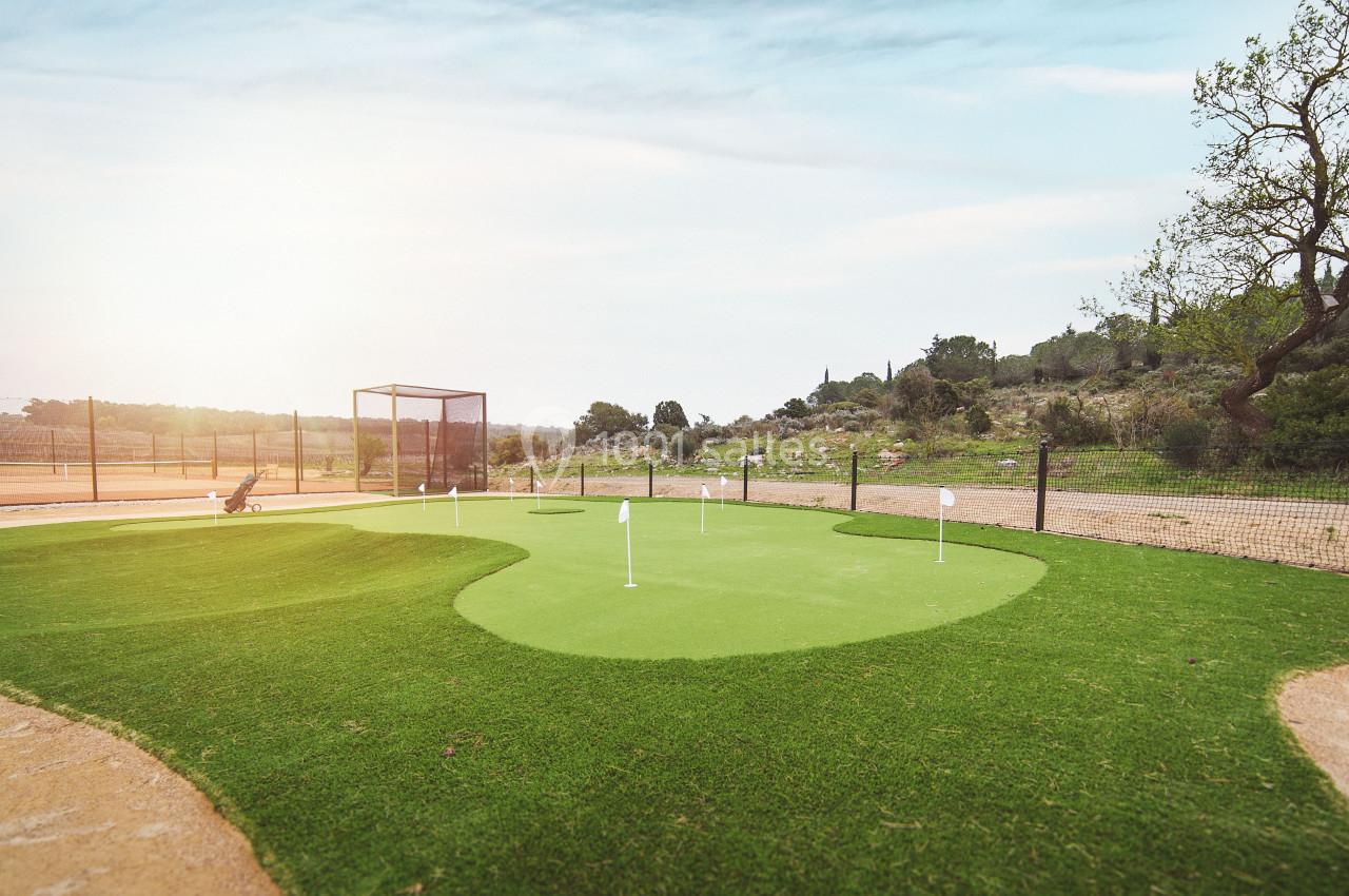 Practice de golf et putting green
