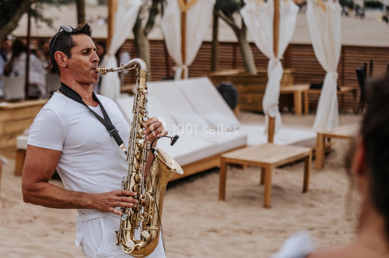 Vin d'honneur à l'Hospitalet Beach