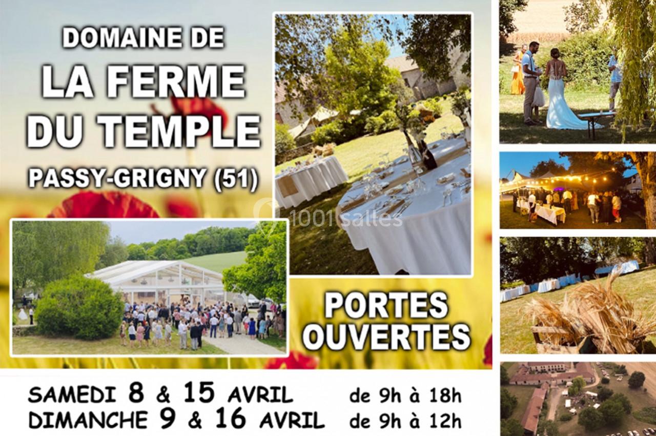 Location salle Passy-Grigny (Marne) - Le Domaine de la Ferme du Temple #2