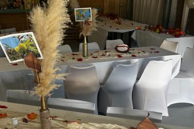 Plateaux garnis de toasts variés, avec fromage gratiné, pâté et décorations de tomates cerises et herbes fraîches.