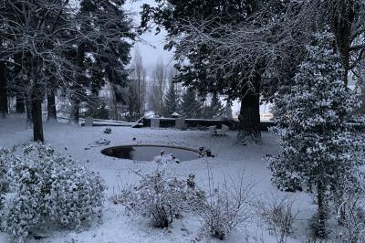Miniature Les jardins sous la neige Les jardins sous la neige