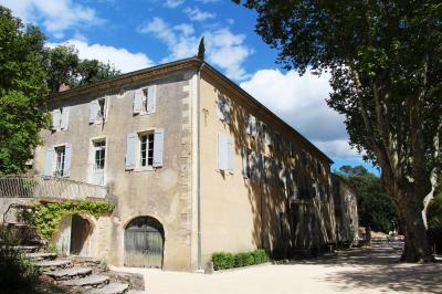 Olivier devant le toit de l'ancien pigeonnier 