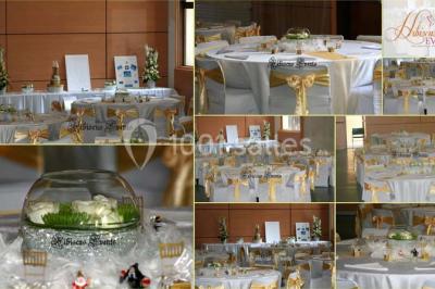 Rivière calme bordée d'arbres hauts et verdoyants, reflétant la lumière du soleil dans un environnement paisible.