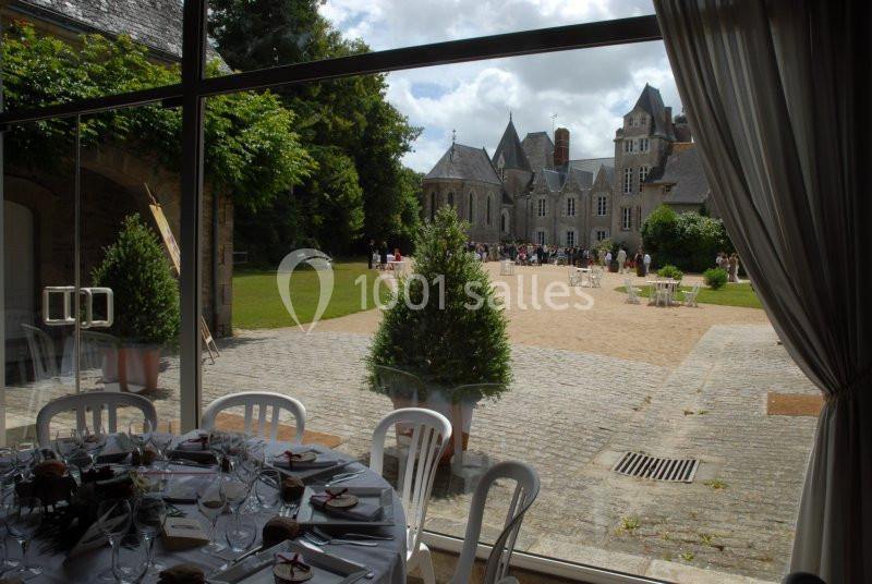 Le château, vu des salles