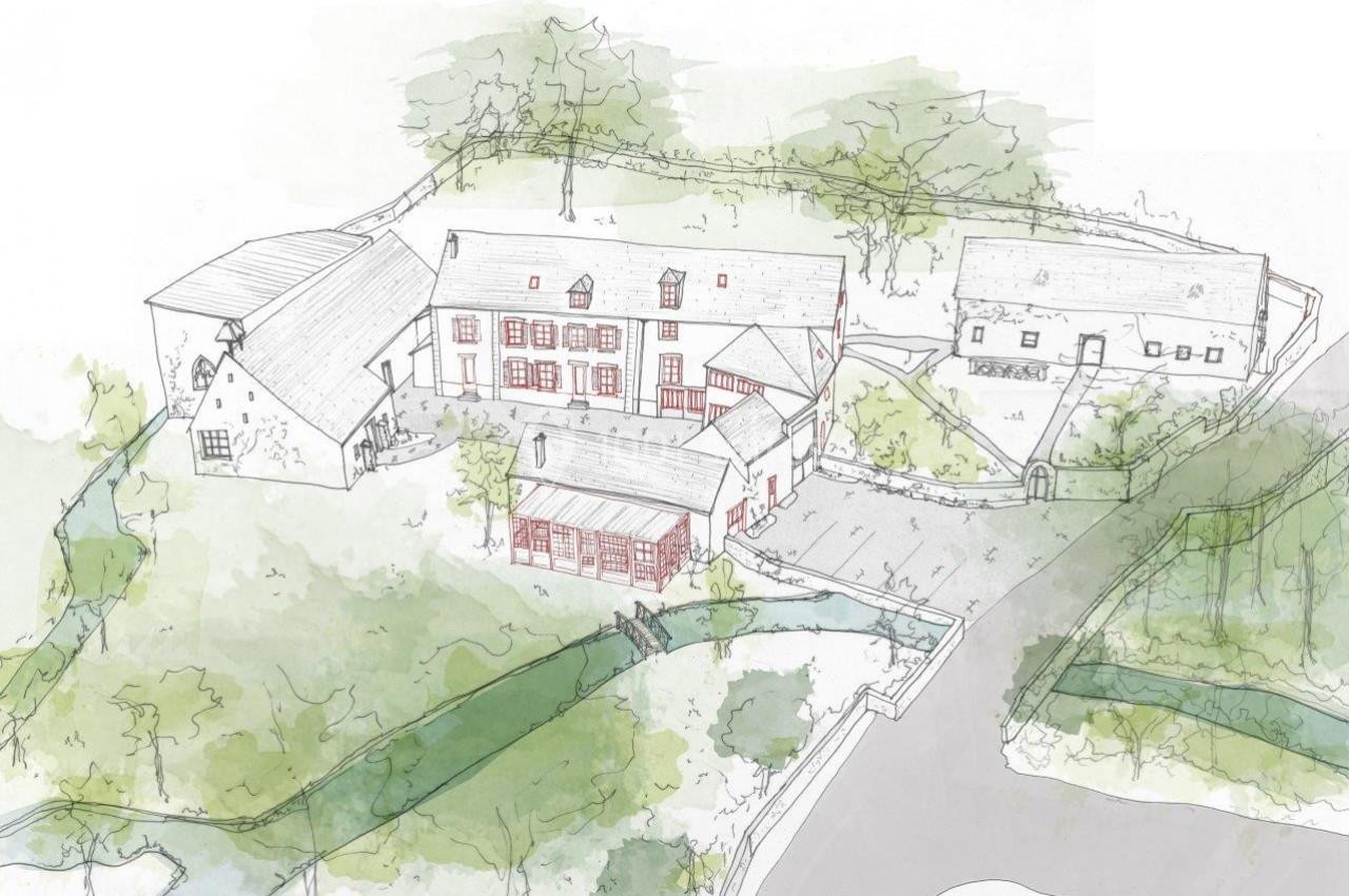 Plan aérien du domaine