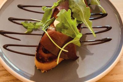 Miniature Repas locaux, biologiques et de saison au Moulin Plan aérien du domaine