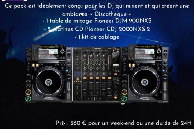 Liste de matériel d'effets spéciaux avec photos, descriptions et tarifs de location pour des événements.