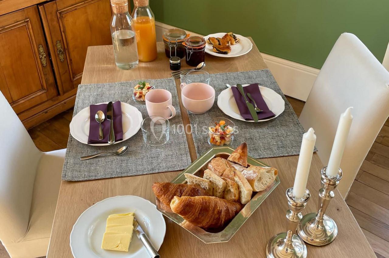 Petit dejeuner au Château