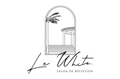 Miniature Location salle Neuilly-sur-Marne (Seine-Saint-Denis) - Le White #3 Texte alternatif : Logo avec l'inscription ’Le White’ en écriture manuscrite et ’Salon de réception’ en lettres capitales.