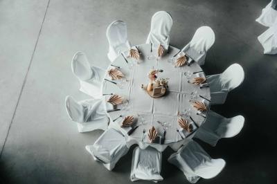 Éoliennes dans un paysage rural avec des vignes au premier plan et un ciel nuageux en arrière-plan.