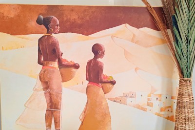 Miniature Décoration artistique africaine au cœur du restaurant Desserts, boissons et douceurs pour accompagner vos réceptions