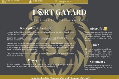 Une affiche promotionnelle décrivant une animation de quiz sur le thème de Noël, avec détails sur l'activité et les…