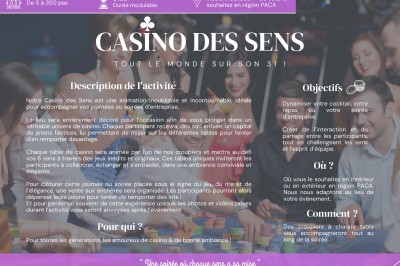 Une affiche promotionnelle décrivant une animation de quiz sur le thème de Noël, avec détails sur l'activité et les…