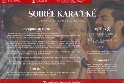 Une affiche promotionnelle décrivant une animation de quiz sur le thème de Noël, avec détails sur l'activité et les…