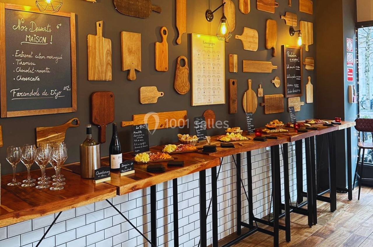 Mur des planches - format cocktail