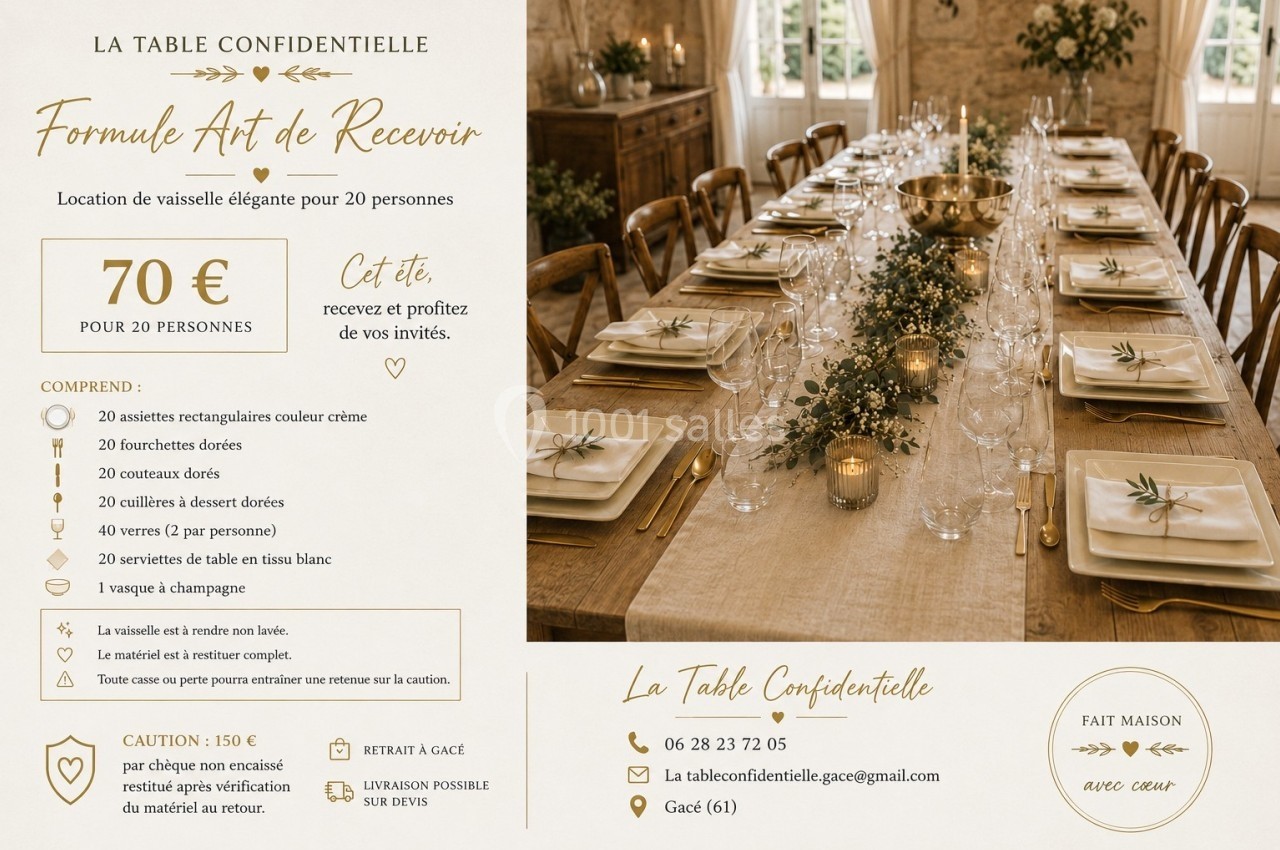 Traiteur Gacé (Orne) - La Table Confidentielle #4