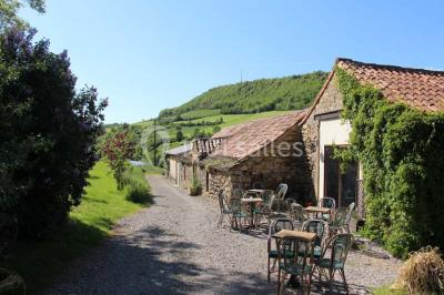Plateau doré avec verrines et brochettes apéritives, disposé sur une table décorée pour un événement.