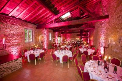 Dîner extérieur, dans la cour principale